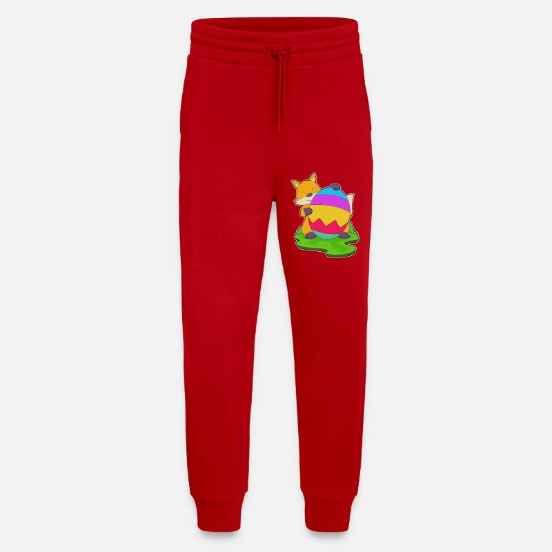 Fuchs Ostern Osterei - Jogginghose - made by SPREAD - Rot