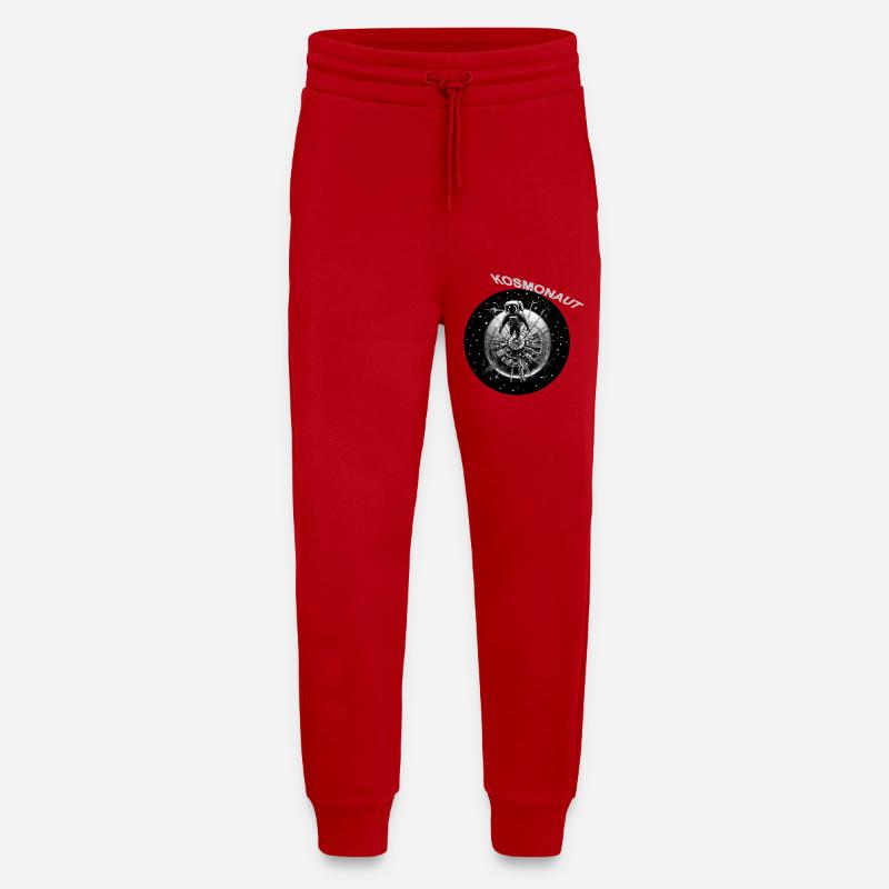 Cosmonaut in the Star Ring - Jogging Pants - made by SPREAD  - red
