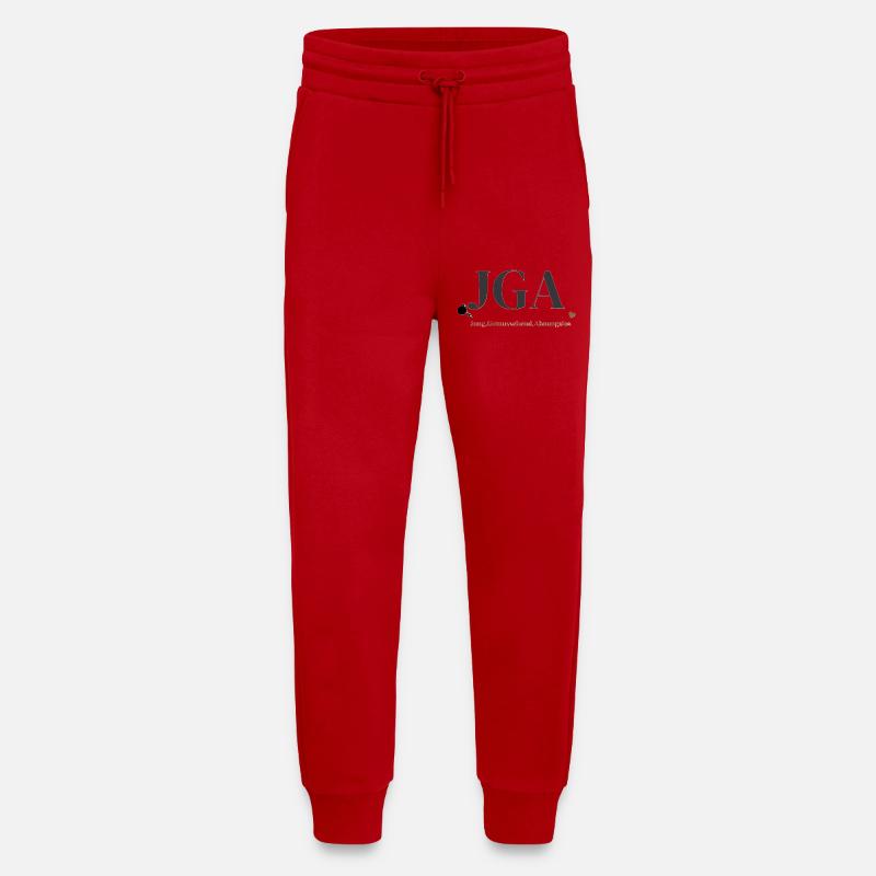 Junggesellenabschied Herzdesign - Jogginghose - made by SPREAD - Rot