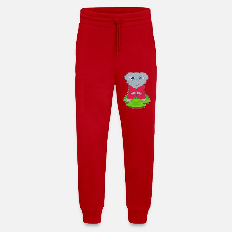Elefant Kampfkunst Karate - Jogginghose - made by SPREAD - Rot