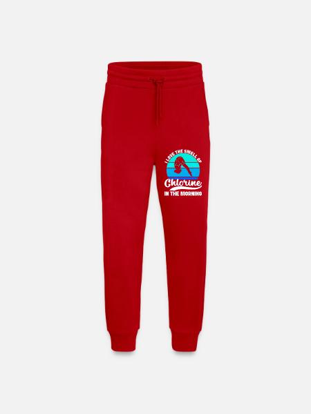 Diving diving board - Jogging Pants - made by SPREAD - red