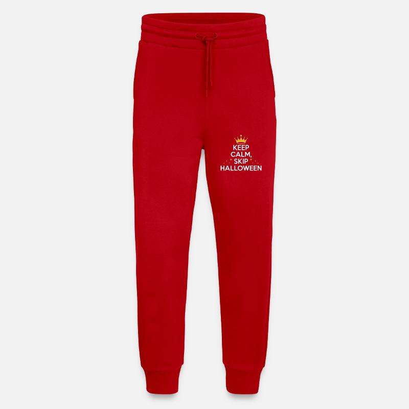 KEEP CALM & SKIP HALLOWEEN - Jogging Pants - made by SPREAD  - red