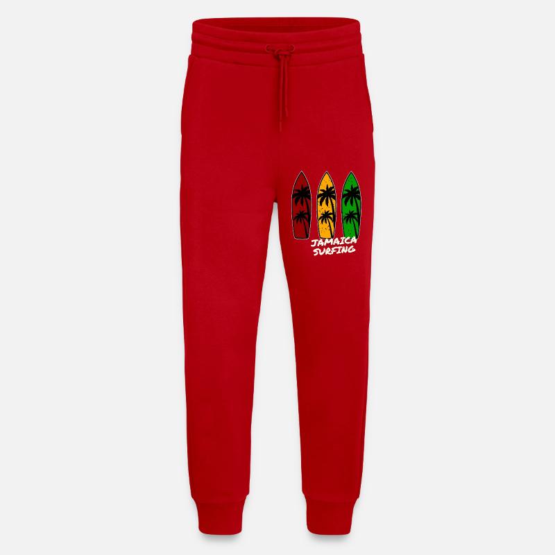 Jamaica Surfing - Jogging Pants - made by SPREAD  - red
