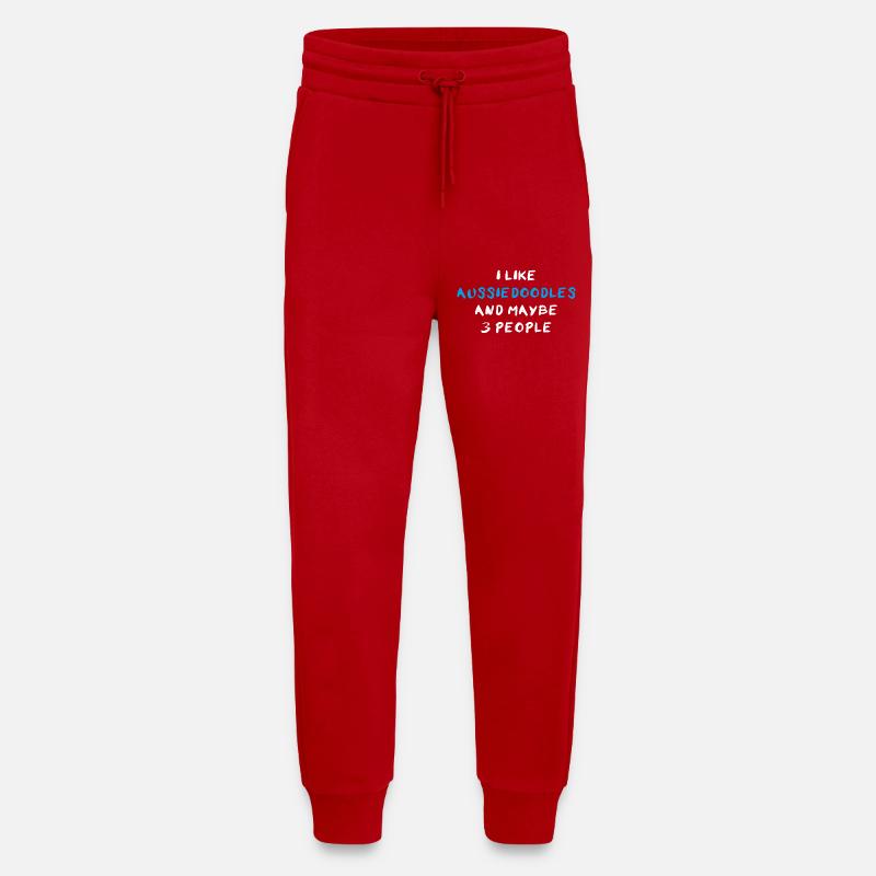 Aussiedoodle Aussie-Poo Aussiepoo - Jogging Pants - made by SPREAD  - red
