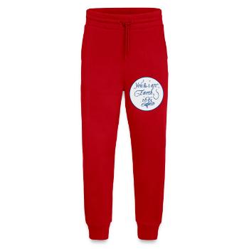 You & I are Earth 1661 - Jogging Pants - made by SPREAD  - red - Front