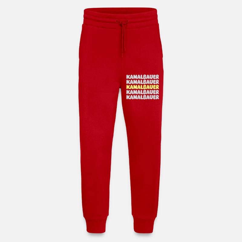 Gift for sewer builder - Jogging Pants - made by SPREAD  - red