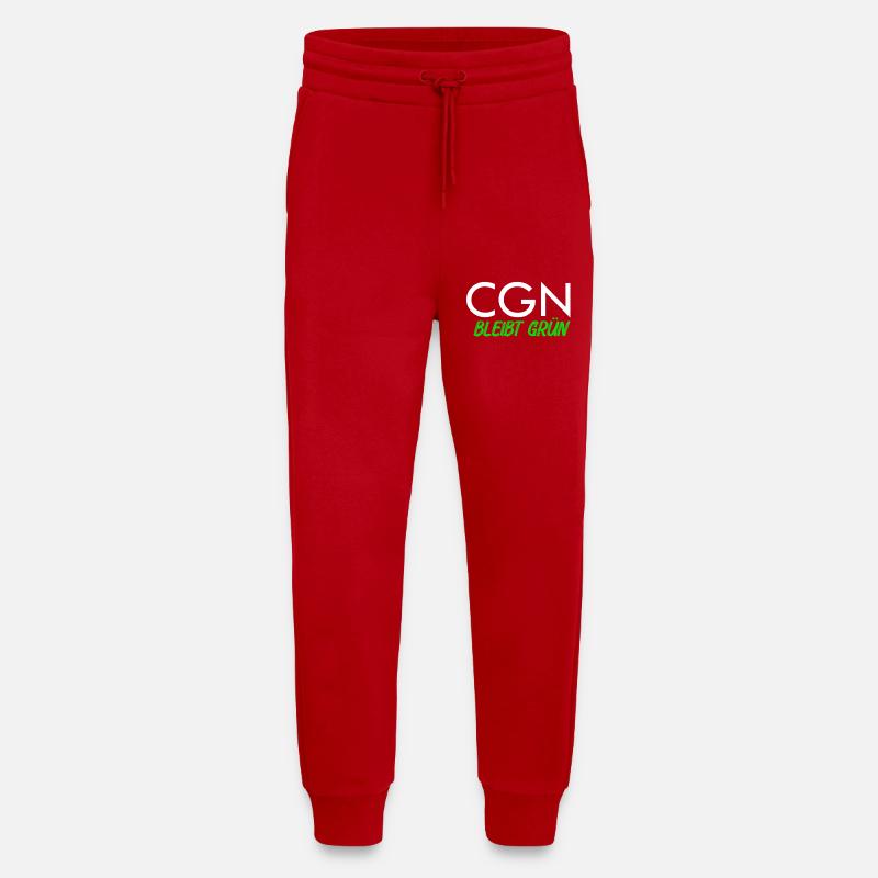 cgn_koeln_bleibt_gruen_ - Jogging Pants - made by SPREAD  - red
