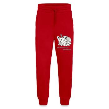 Je maîtrise le chaos - Pantalon de jogging bio décontracté fabriqué en UE - rouge - Devant