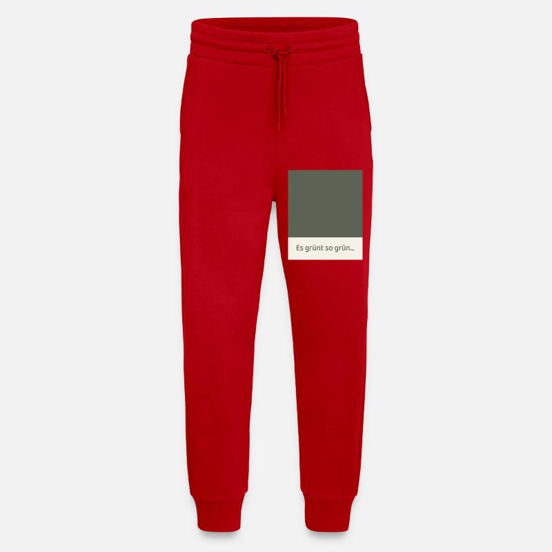It's So Green – Modern Fields Poster - Jogging Pants - made by SPREAD  - red