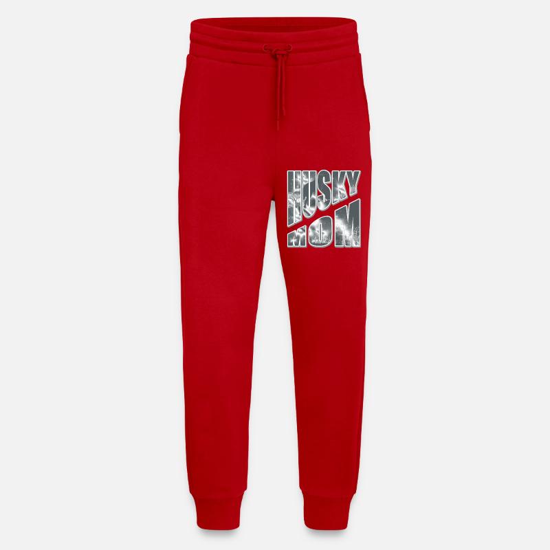 Husky Mom in the Snow - Jogging Pants - made by SPREAD  - red