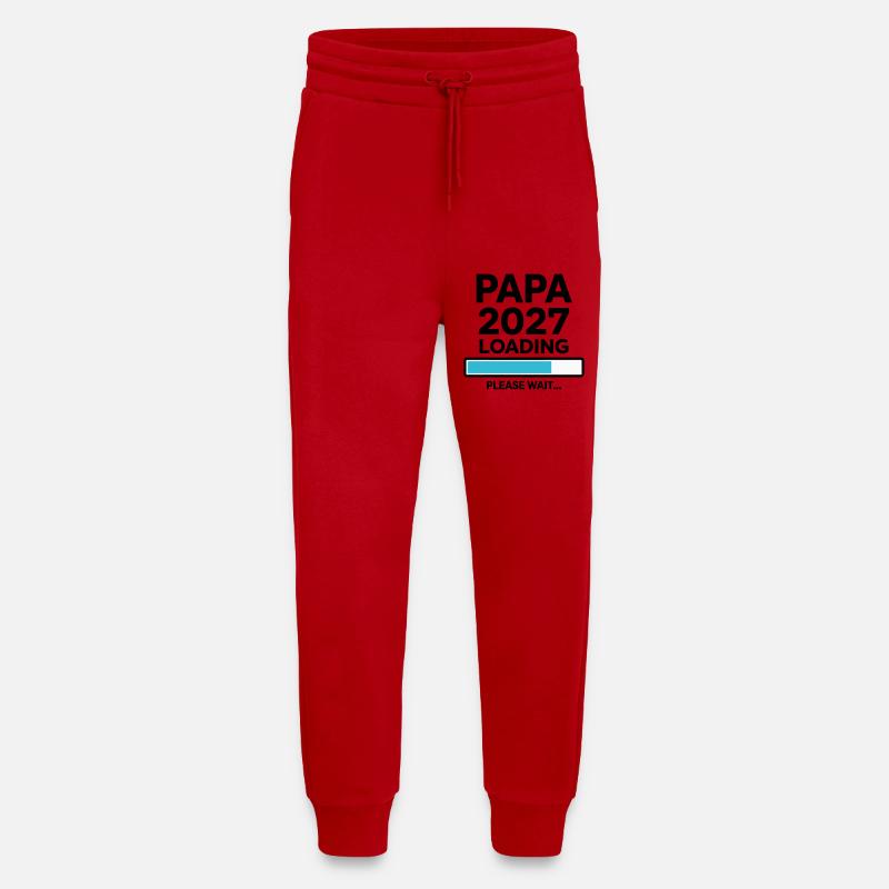 Daddy-to-be 2027 Loading - Jogging Pants - made by SPREAD  - red