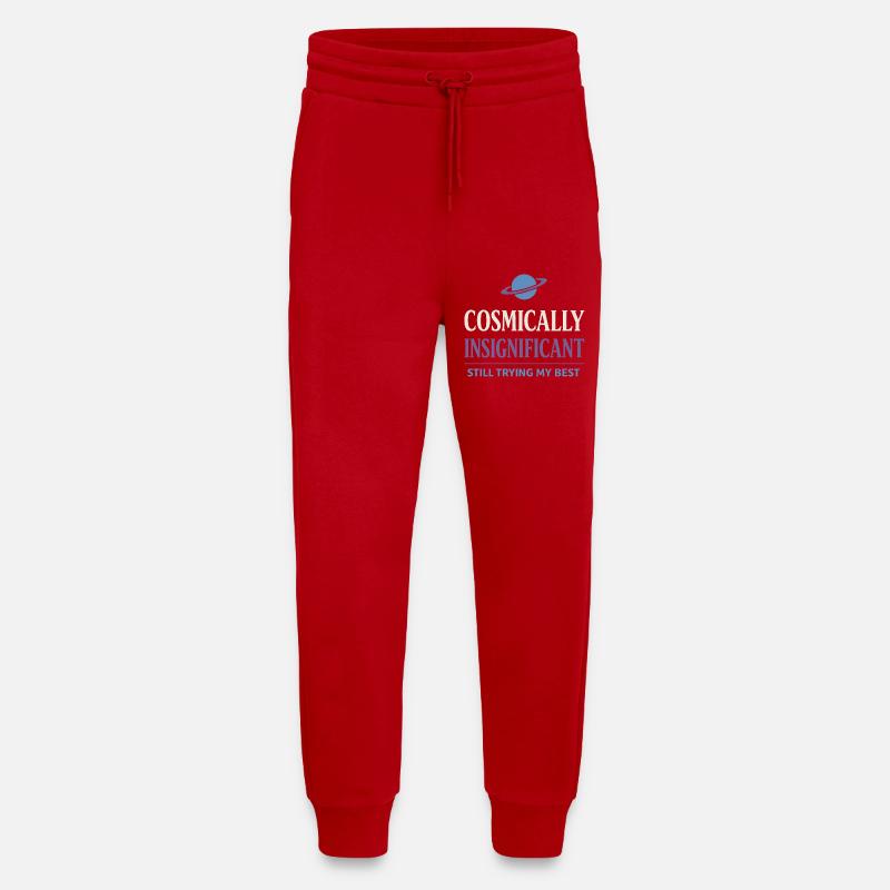 Existential humor, nihilism, humor, - Jogging Pants - made by SPREAD  - red