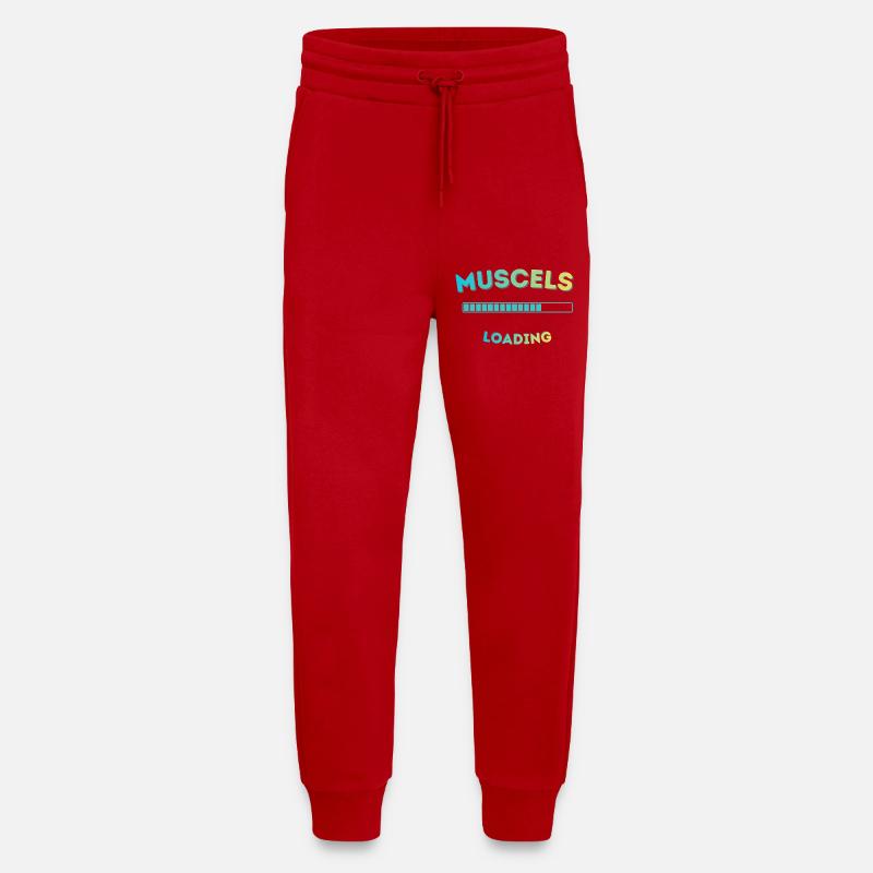 Muscle Loading Bar Graph - Jogging Pants - made by SPREAD  - red