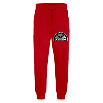 Cooles Lama Dartscheibe Sonnenbrille Dartpfeil Süß - Jogginghose - made by SPREAD - Rot - Vorne