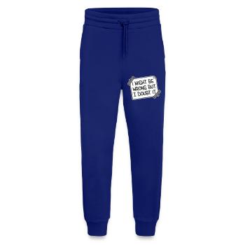 I Might Be Wrong But I Doubt It Funny Sarcastic - Jogging Pants - made by SPREAD  - Iconic Blue - Front