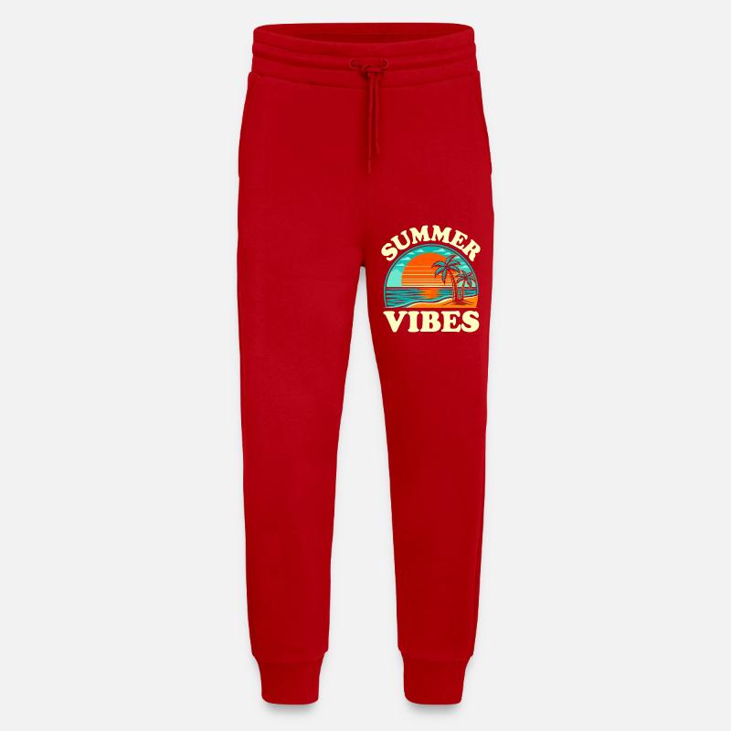 Sommer Vibes Strandsonne - Jogginghose - made by SPREAD - Rot