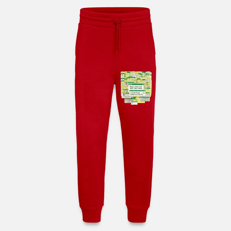 Leben, 365 Tabs Offen - Jogginghose - made by SPREAD - Rot