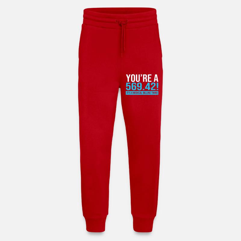 Medical Coder - Jogging Pants - made by SPREAD  - red