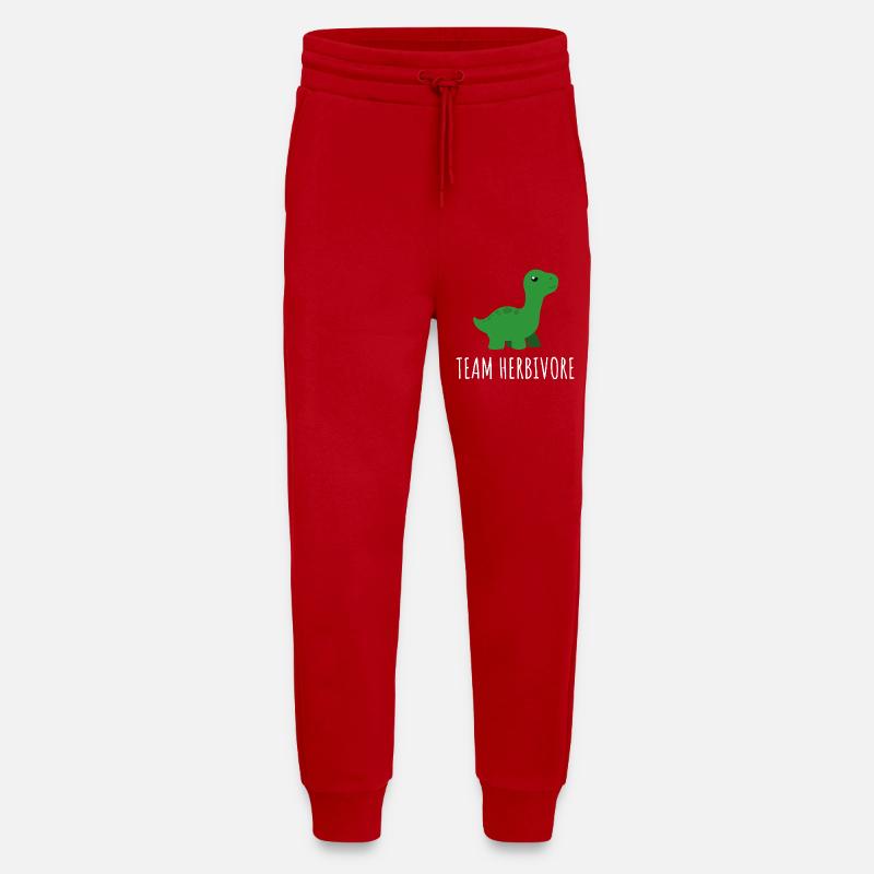 Herbivore Dino Team Tee - Jogging Pants - made by SPREAD  - red