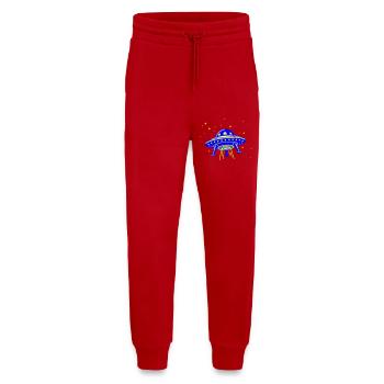 UFO – Visit from another galaxy - Jogging Pants - made by SPREAD  - red - Front