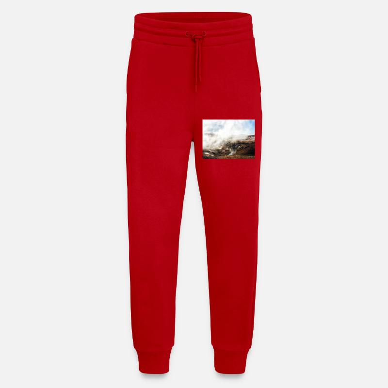 Wunderschöne, neblige Landschaft - Jogginghose - made by SPREAD - Rot