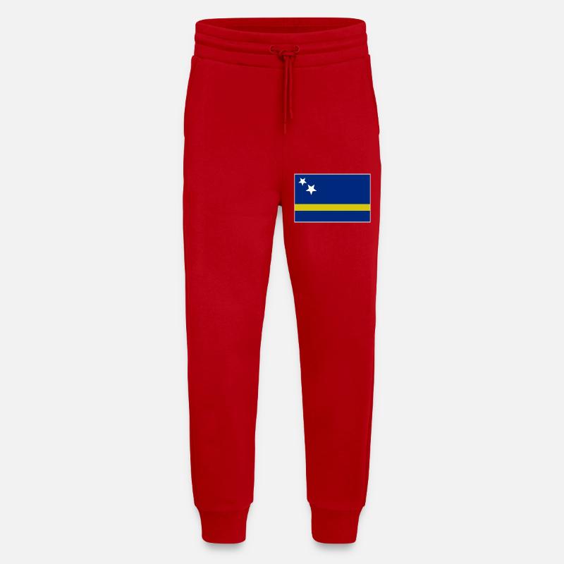 Curaçao Flag - Jogging Pants - made by SPREAD  - red