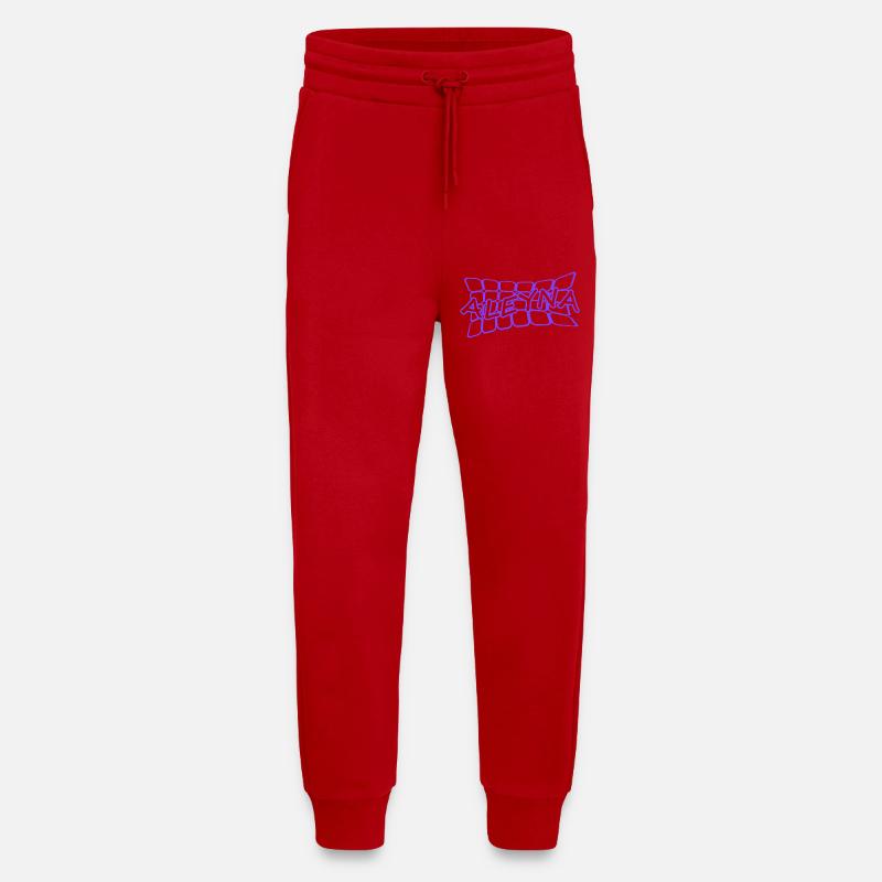 Aleyna - Pantalon de jogging bio décontracté fabriqué en UE - rouge