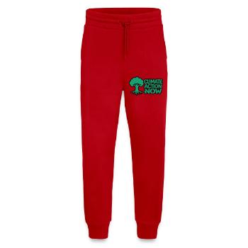 Arbre Racine Climat Logo de la nature - Pantalon de jogging bio décontracté fabriqué en UE - rouge - Devant