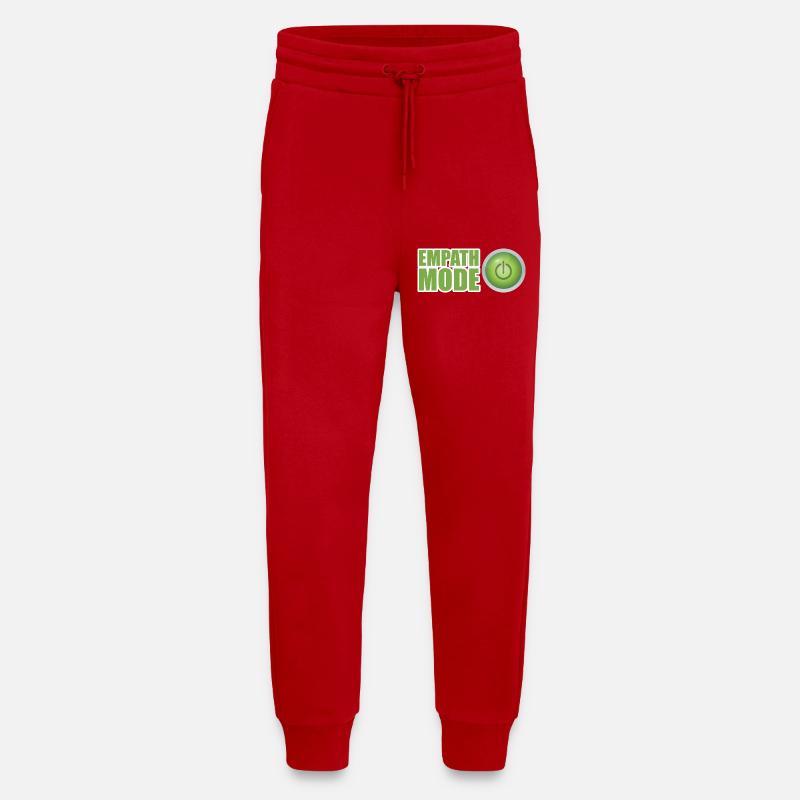 Empath Mode Grünes Design der Ein-/Aus-Taste - Jogginghose - made by SPREAD - Rot