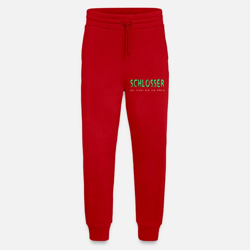 Schlosser Handwerker Design - Jogginghose - made by SPREAD - Rot