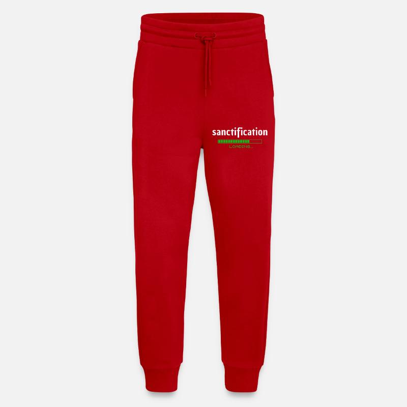 Sanctification - Heiligung - loading - christlich - Jogging Pants - made by SPREAD  - red