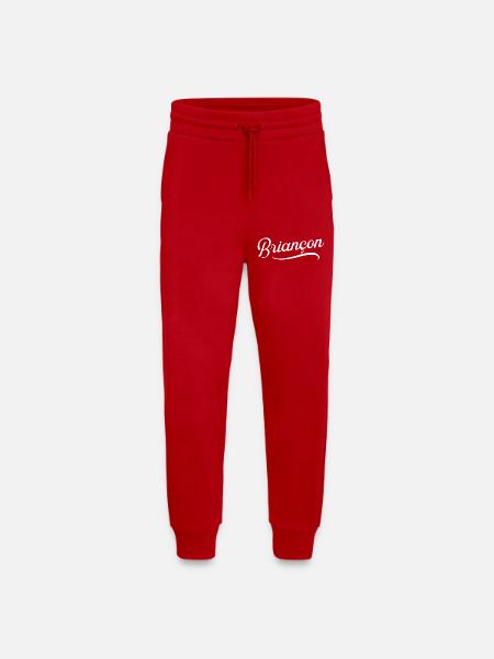 Briançon - Pantalon de jogging bio décontracté fabriqué en UE - rouge