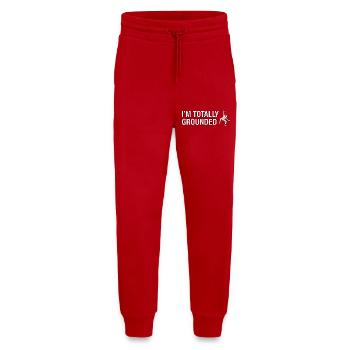 Totally Grounded Rock Climbing - Jogging Pants - made by SPREAD  - red - Front