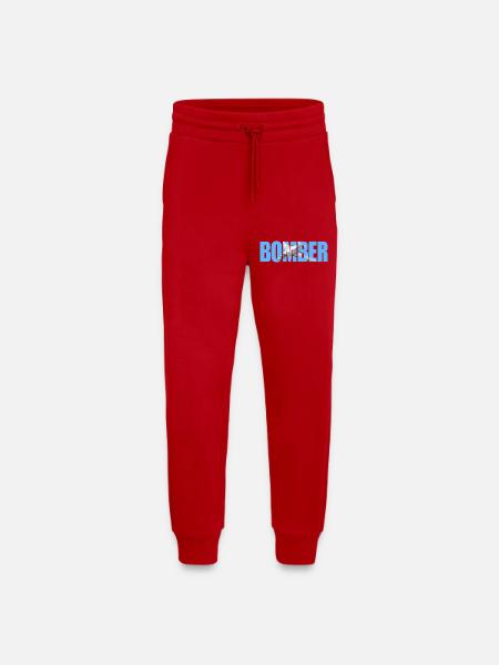 Bomber Tu-160 - Jogging Pants - made by SPREAD  - red