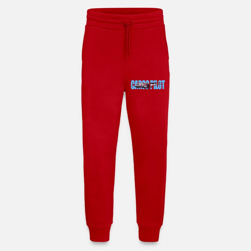 Cargo pilot CN-235 - Jogging Pants - made by SPREAD  - red