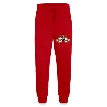 2 Ducks Knight Armor Sword Shield Helmet Fighter - Jogging Pants - made by SPREAD  - red - Front