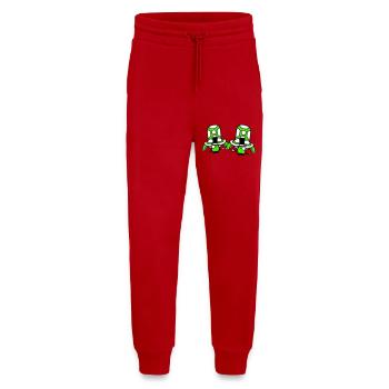 2 Mr. Turtles Sir Two Rich Top Hats Gentlemen - Jogging Pants - made by SPREAD  - red - Front