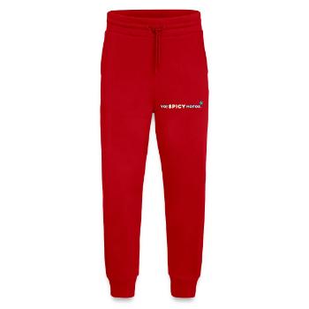 Yo! Spicy Mofos. | Retro Streetwear Statement - Jogginghose - made by SPREAD - Rot - Vorne