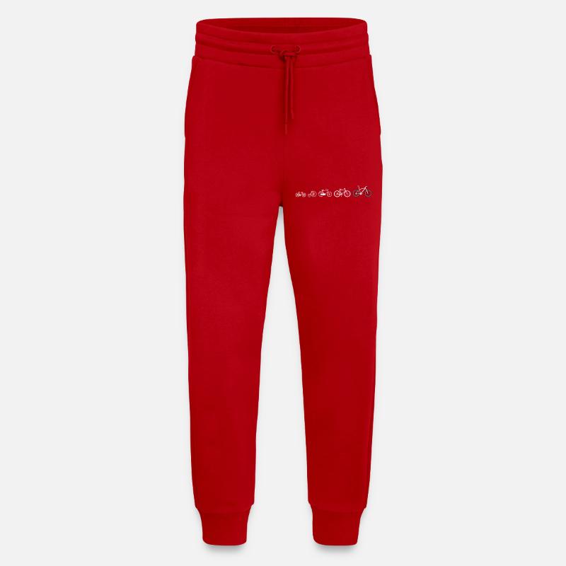 Cycling evolution - Jogging Pants - made by SPREAD  - red