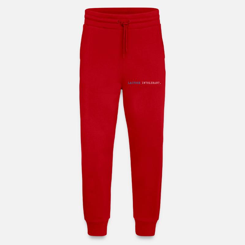Lactose Intolerance Flatulence Milk Allergy - Jogging Pants - made by SPREAD  - red