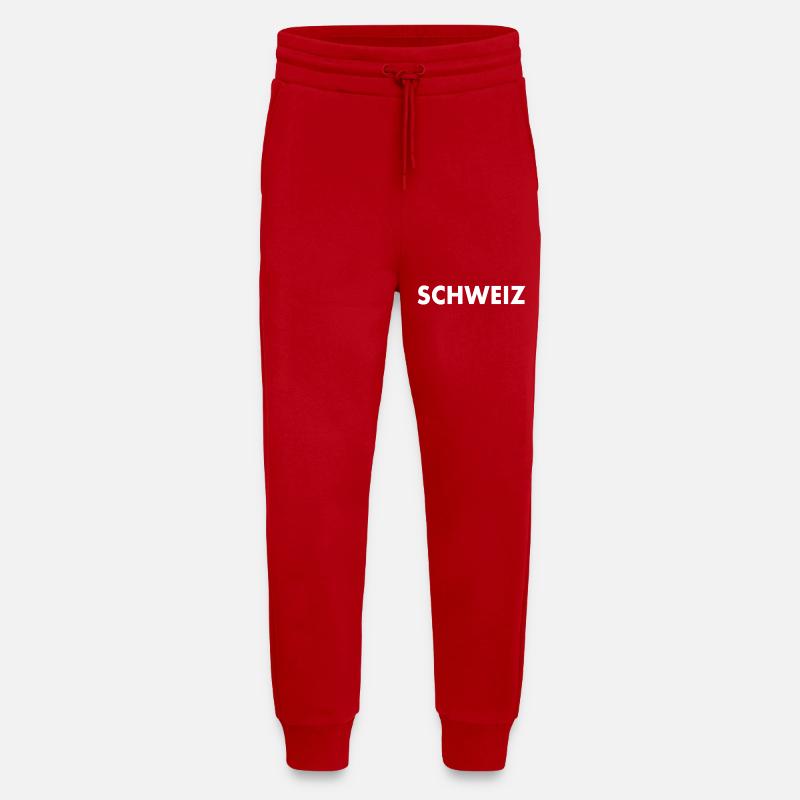 Schweiz - Jogginghose - made by SPREAD - Rot
