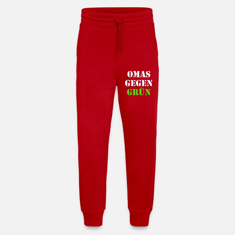 Omas gegen grün - Jogginghose - made by SPREAD - Rot