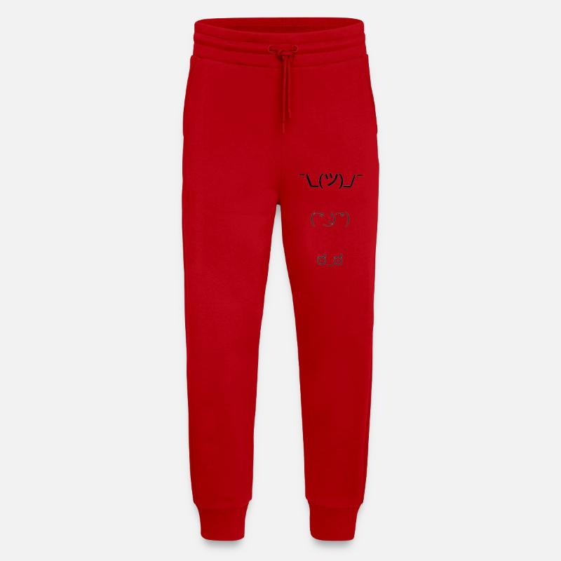 Text Emoticons - Jogging Pants - made by SPREAD  - red