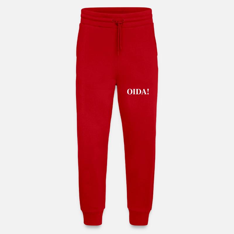 OIDA! Contrast statement - Jogging Pants - made by SPREAD  - red