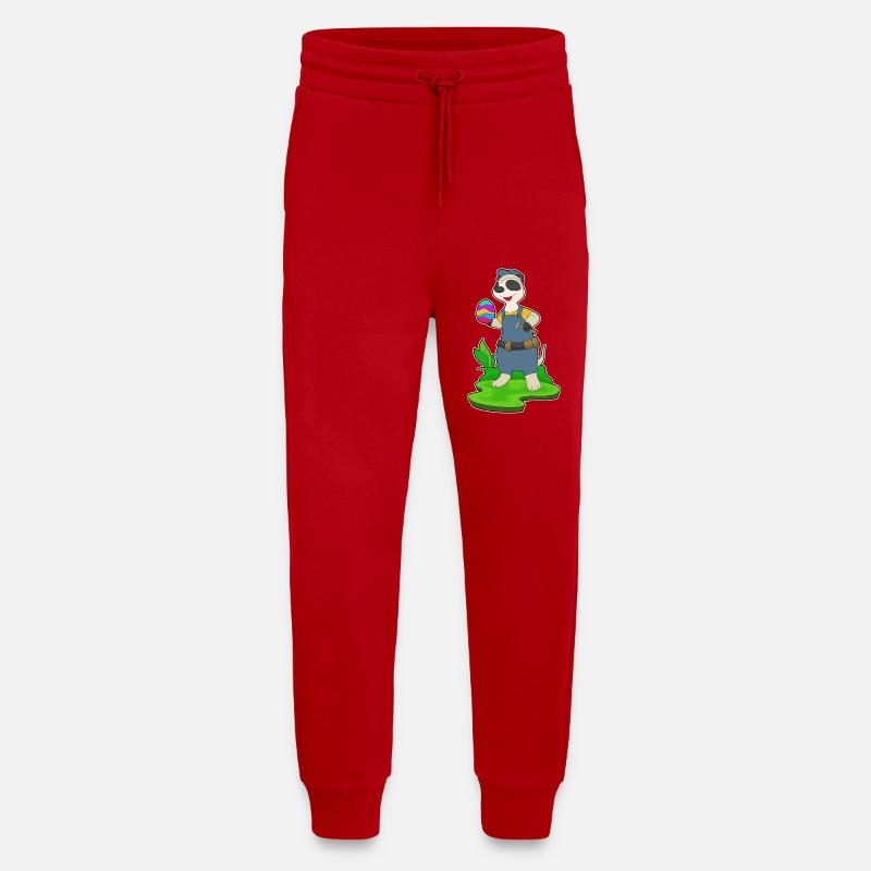 Erdmännchen Ostern Tischler - Jogginghose - made by SPREAD - Rot
