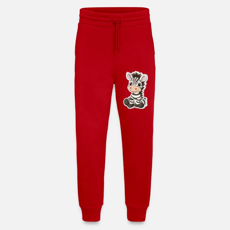 Zebra - Jogging Pants - made by SPREAD  - red