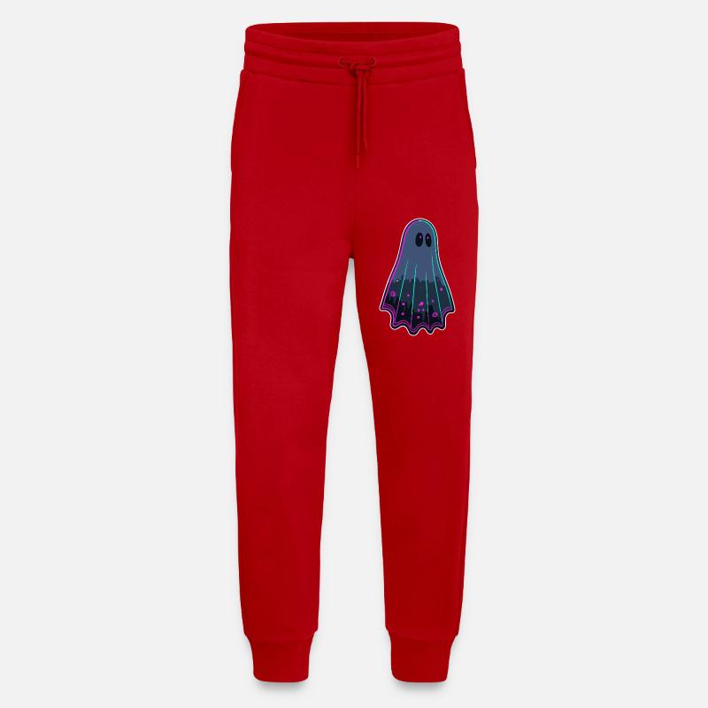 Ghost Neon Mystical Silhouette - Jogging Pants - made by SPREAD  - red