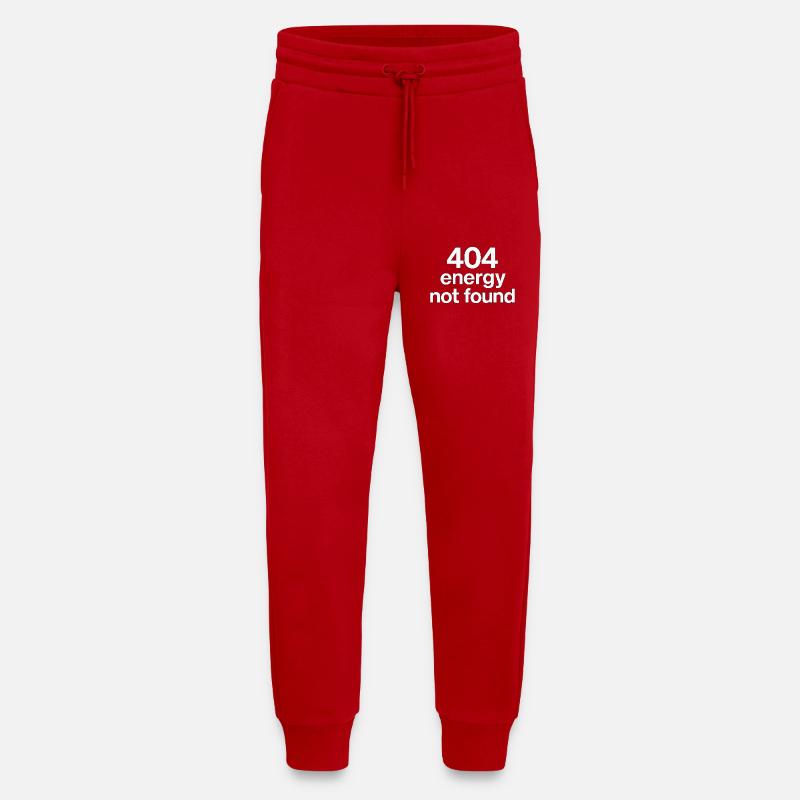 404 energy not found - Jogginghose - made by SPREAD - Rot