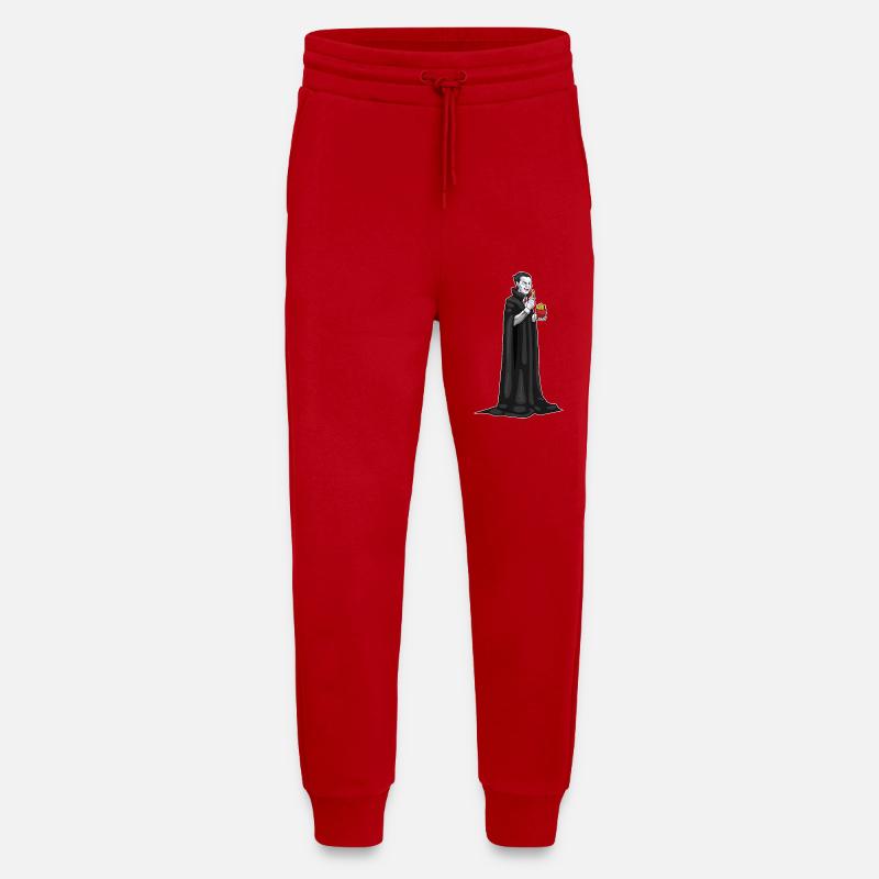 Frites d’Halloween vampire - Pantalon de jogging bio décontracté fabriqué en UE - rouge