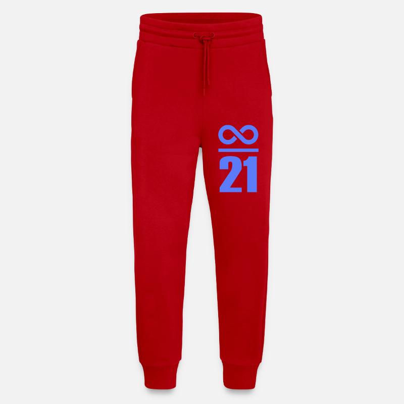 Infinite by 21 million Bitcoin Infinity - Jogging Pants - made by SPREAD  - red